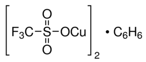 Copper (I) trifluoromethanesulfonate benzene complex - CAS:42152-46-5 - Copper(I) triflate benzene complex, Cuprous trifluoromethanesulfonate benzene complex, Trifluoromethanesulfonic acid copper(I) salt benzene complex